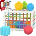 WOOPIE BABY Elastyczna Kostka Sensoryczna Sorter dla Dzieci Kolorowe Kształty 13 el.