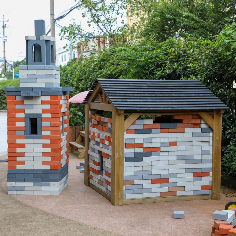 CLASSIC WORLD EDU Mega Klocki Konstrukcyjne Cegiełki EVA Miękkie do Budowania 55 szt.