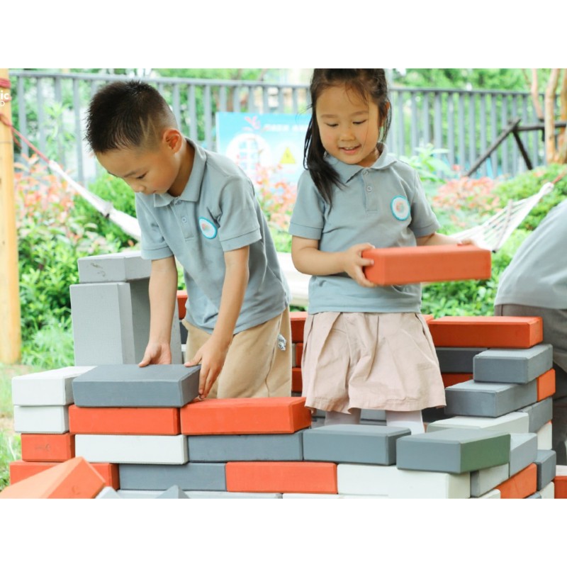 CLASSIC WORLD EDU Mega Klocki Konstrukcyjne Cegiełki EVA Miękkie do Budowania