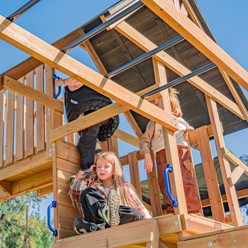 AXI Mitch - Veľké Detské Ihrisko so Šmykľavkou, Lezeckou Stenou a Vežou