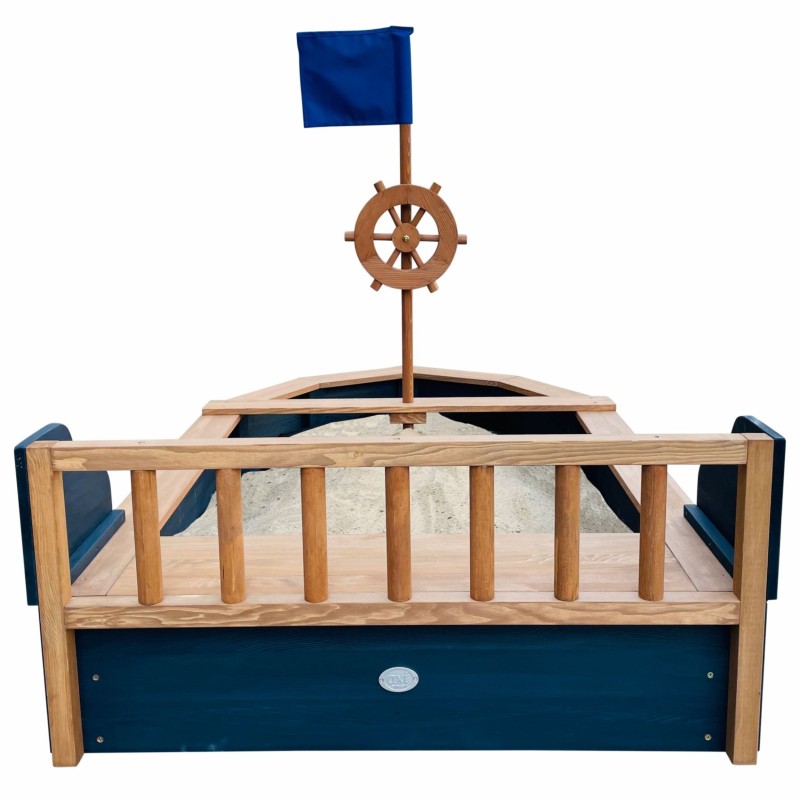 AXI Drevené pieskovisko Pirátska loď Doris – Úložný priestor 153cm