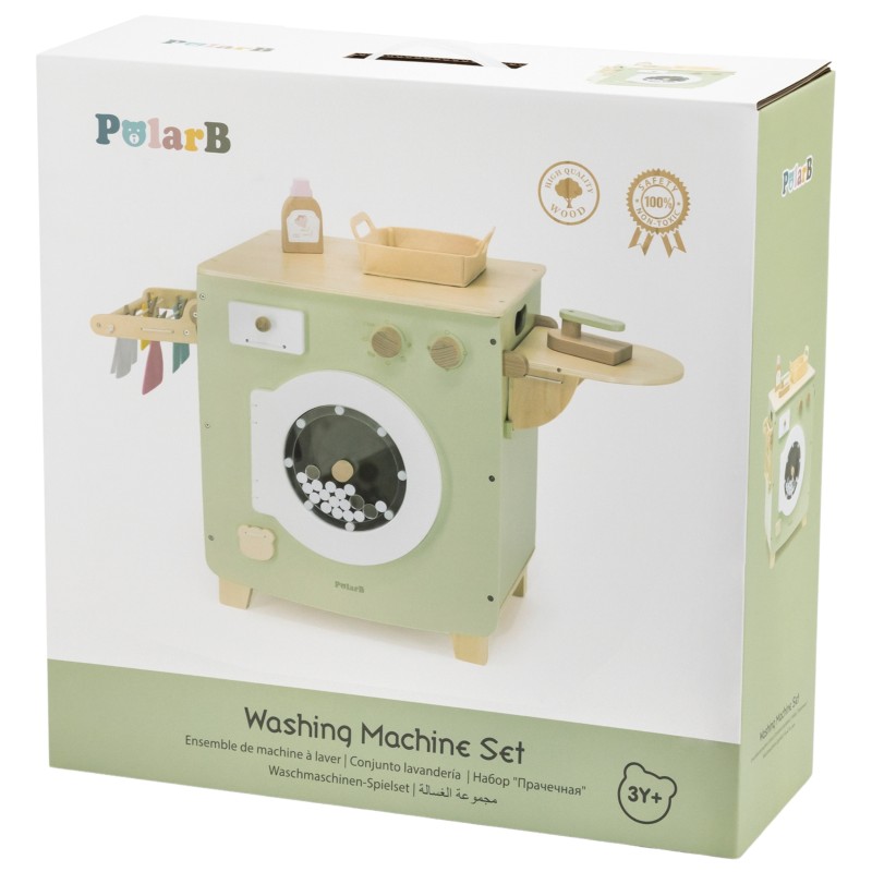 VIGA PolarB Drevená Práčka s Príslušenstvom