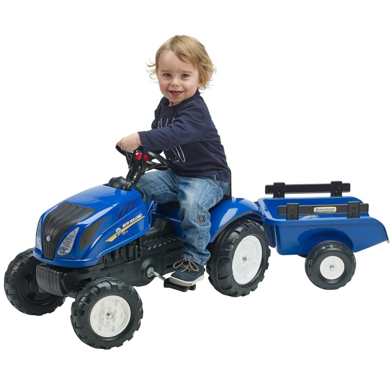 FALK Traktor na Pedále New Holland s Vlečkou od 2 Rokov