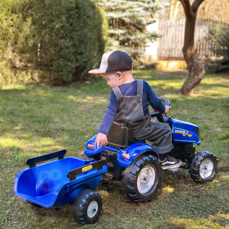 FALK Traktor na Pedále New Holland s Vlečkou od 2 Rokov