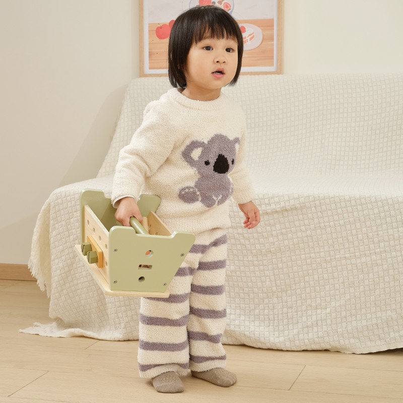 VIGA PolarB Drevená Mini Dielňa s Náradím 2v1