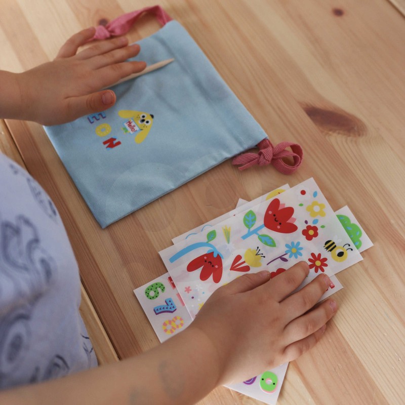 ZESTAW KREATYWNY ZRÓB TOREBKĘ DEKOROWANIE WORECZKA IMIĘ DZIECKA DIY WOOPIE