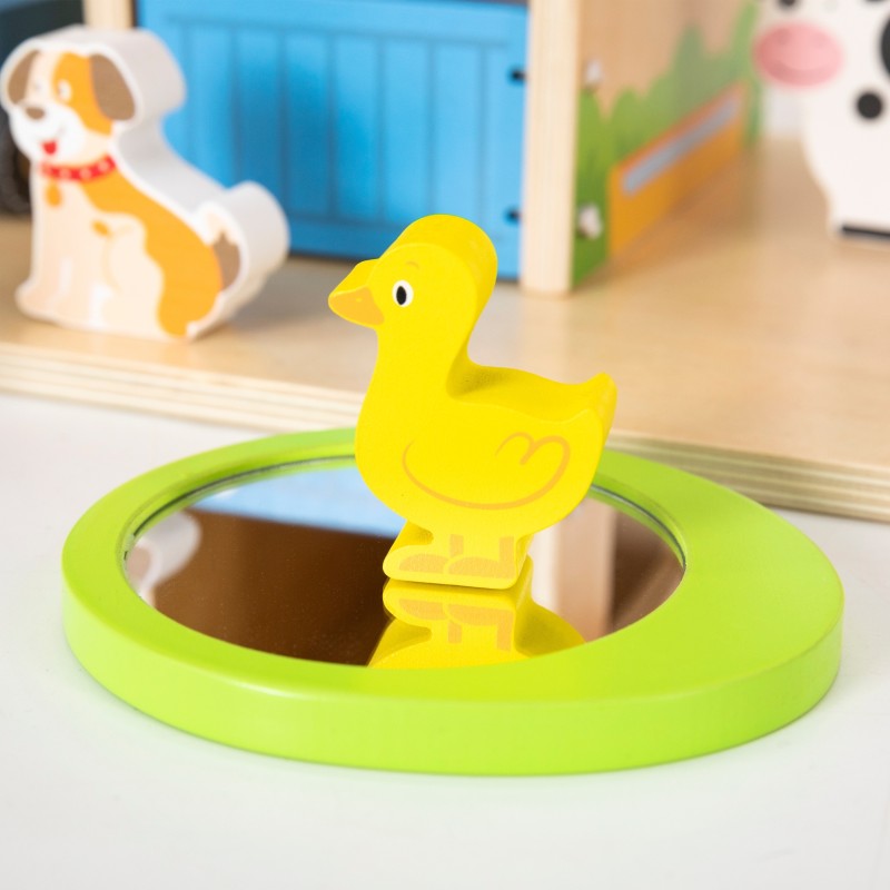 VIGA Drevená Farma so Záhradkou a Traktorom 21 Dielov