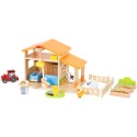 VIGA Drevená Farma so Záhradkou a Traktorom 21 Dielov