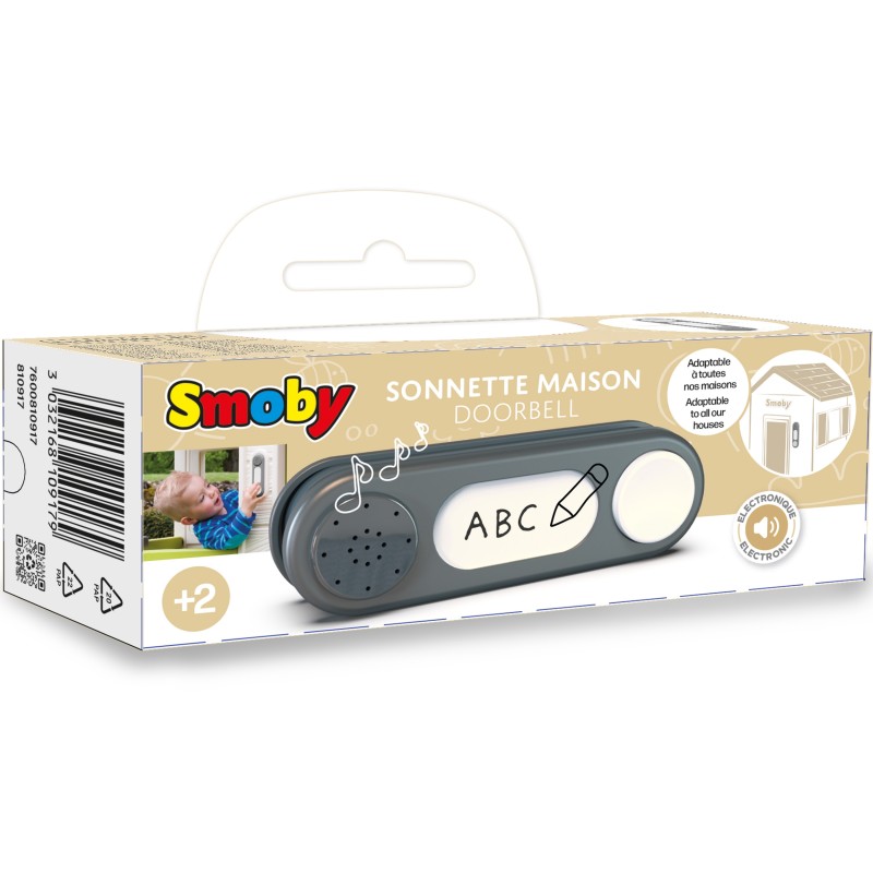 Smoby Doorbell Zvonček na Záhradné Domčeky - Šedý