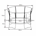 Axi Duża Trampolina Ogrodowa dla Dzieci z Siatką Denver 366 cm