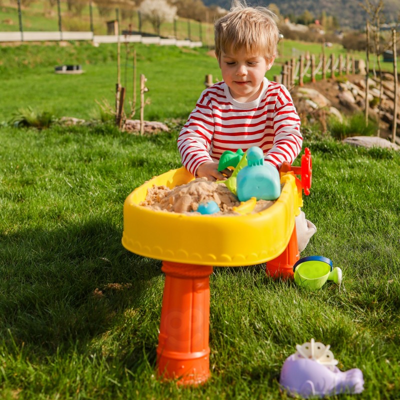 WOOPIE Stolik Wodny 2w1 Piaskownica Statek Piracki 8 akc.