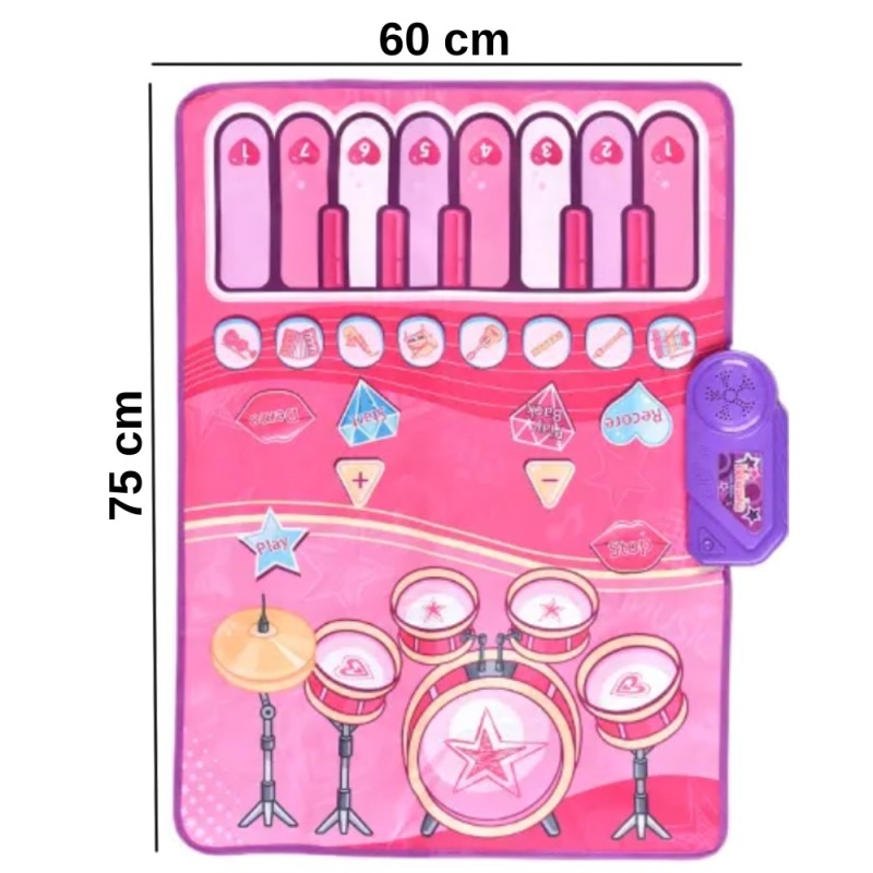 WOOPIE Veľká Hudobná Podložka 2v1 Pianino