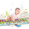 WOOPIE Hudobná Dino Podložka XXL 2v1 Piano 8 Melódii 110cm