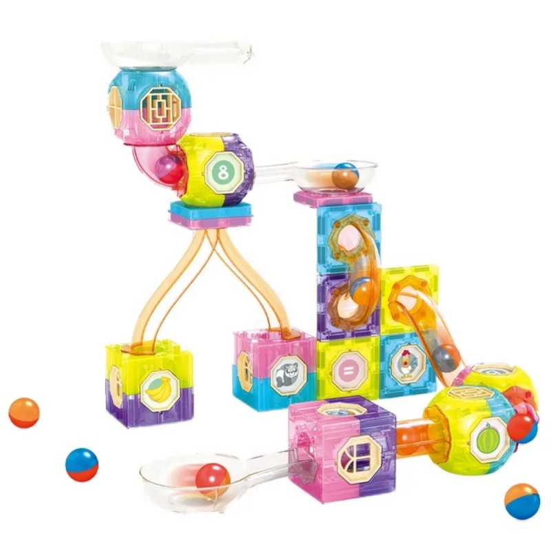 WOOPIE Magnetická Stavebnica - Guličková Dráha 89 ks.