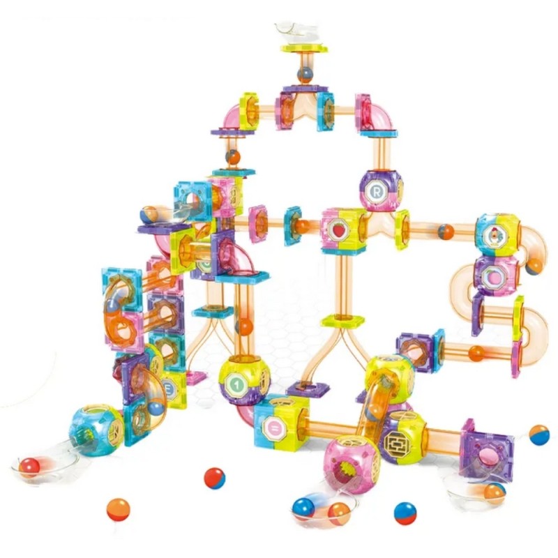 WOOPIE Magnetická Stavebnica - Guličková Dráha 89 ks.