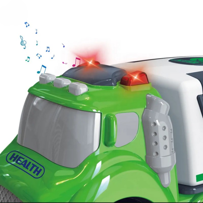 WOOPIE Smetiarske Auto City Truck - Svetelné a Zvukové Efekty