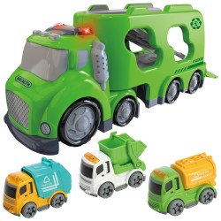 WOOPIE Veľká Zelená Odťahovka s Vozidlami City Truck