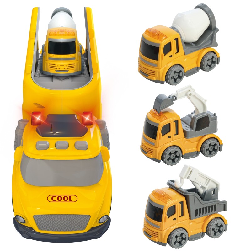 WOOPIE Veľká Žltá Odťahovka s Vozidlami City Truck