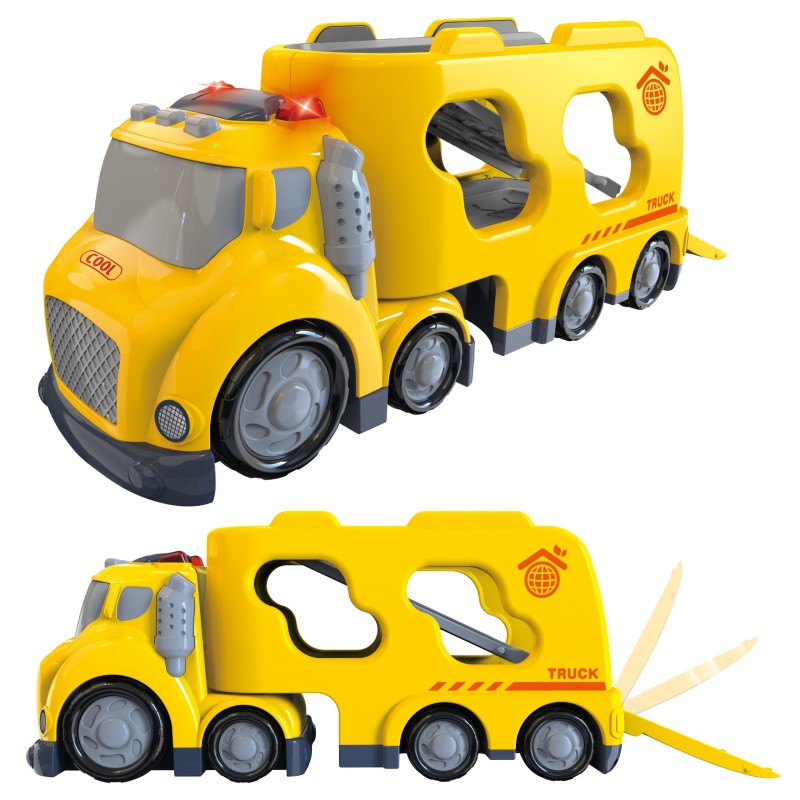 WOOPIE Veľká Žltá Odťahovka s Vozidlami City Truck