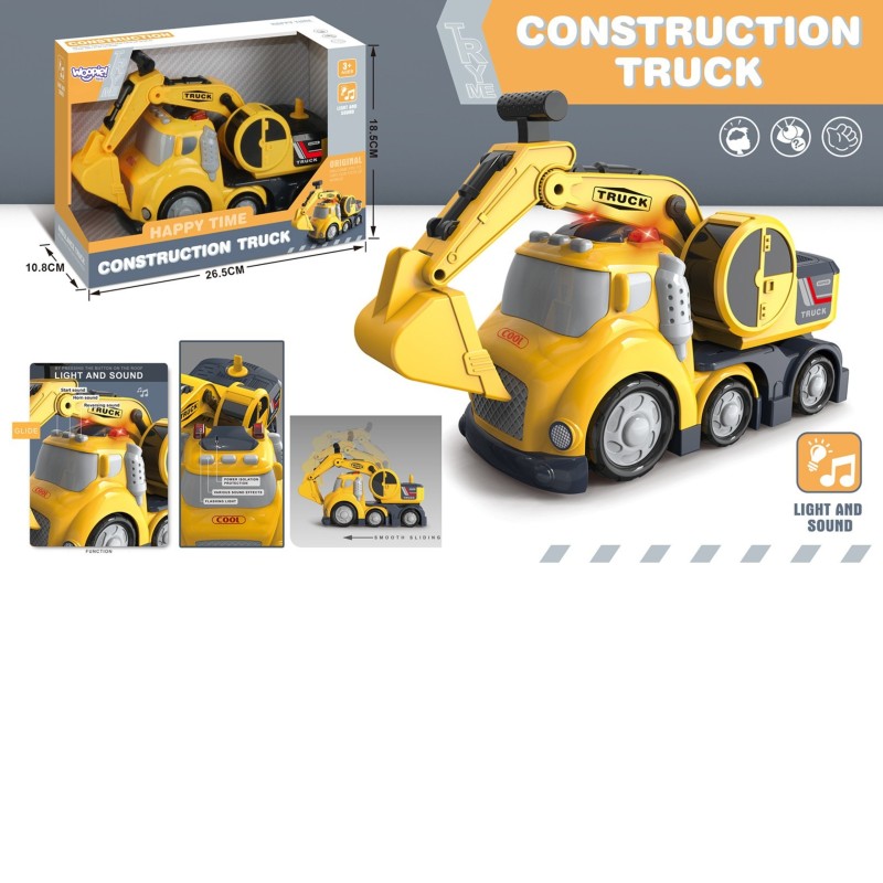 WOOPIE Bager City Truck - Svetelné a Zvukové Efekty