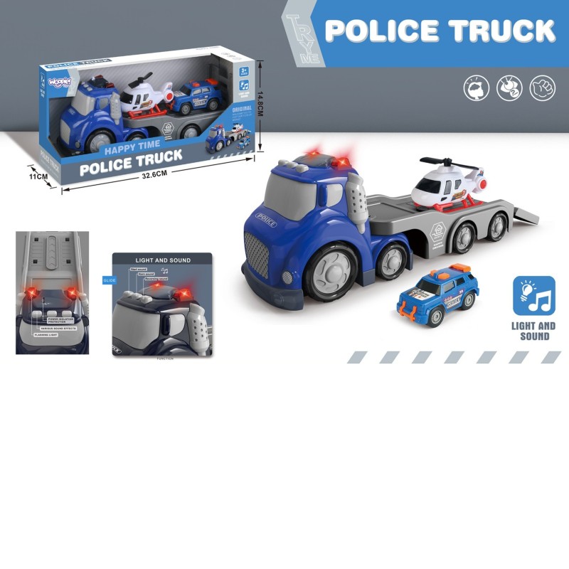 WOOPIE Modrá Odťahovka City Truck - Policajné Vozidlá