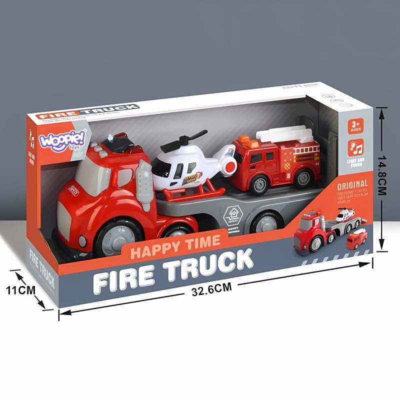 WOOPIE Červená Odťahovka City Truck - Hasičské Vozidlá