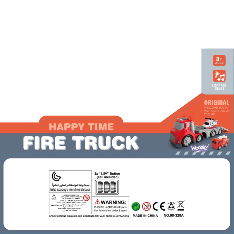 WOOPIE Červená Odťahovka City Truck - Hasičské Vozidlá