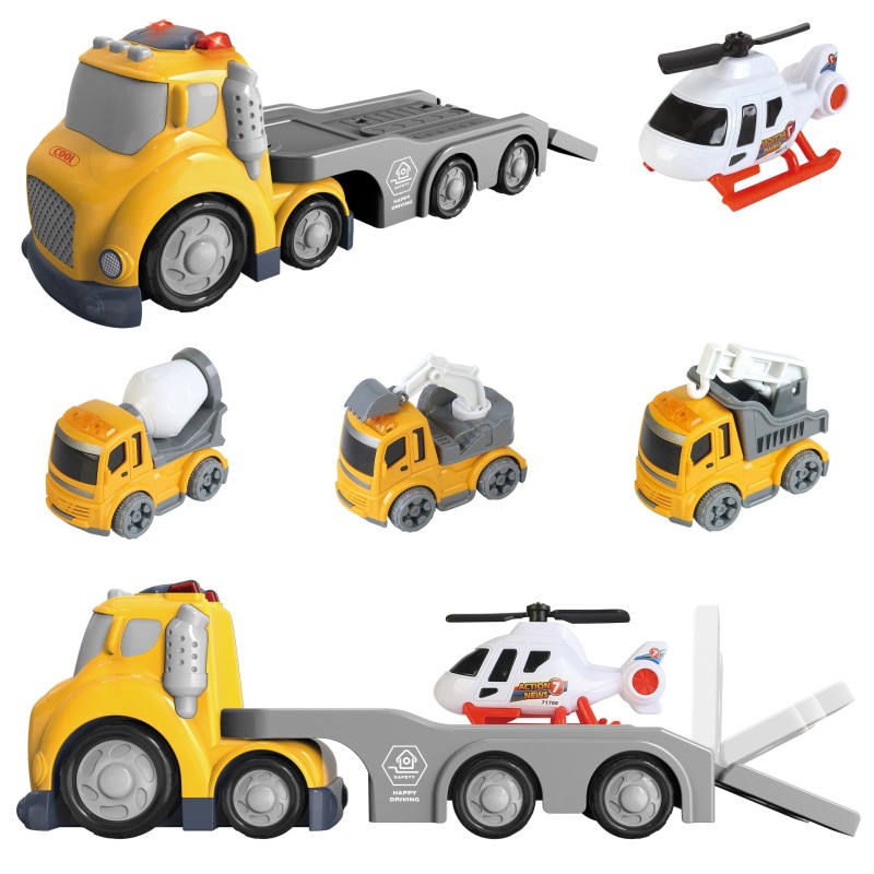 WOOPIE Žltá Odťahovka City Truck Svetelné a Zvukové Efekty
