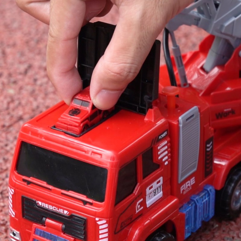 WOOPIE Interaktívne Hasičské Auto s Pohyblivým Rebríkom