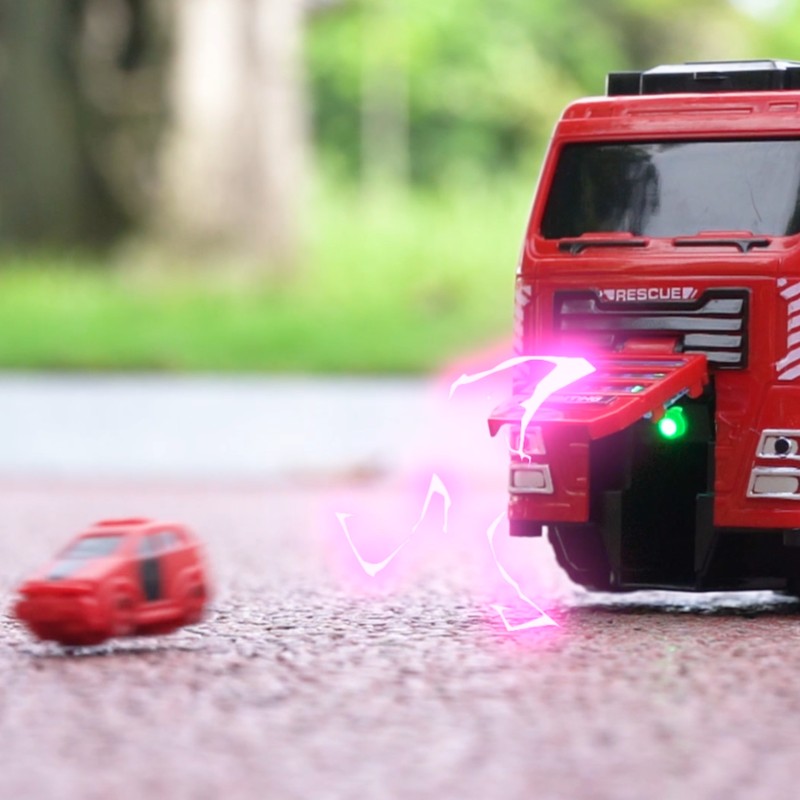 WOOPIE Interaktívne Hasičské Auto s Pohyblivým Rebríkom