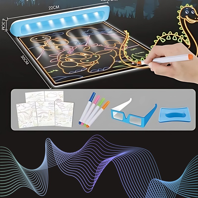 WOOPIE Magnetická 3D LED Tabuľa na Kreslenie