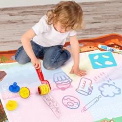 WOOPIE Magická Podložka na Maľovanie Vodou XXL Pečiatky a Čísla 100 cm