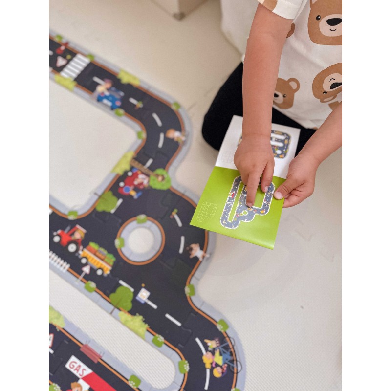 WOOPIE GREEN Puzzle Maketa Cesty 21 ks. Certifikát FSC