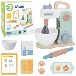 WOOPIE GREEN Drevený Kuchynský Mixér s Príslušenstvom 11 el.