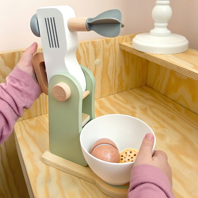 WOOPIE GREEN Drevený Kuchynský Mixér s Príslušenstvom 11 el.