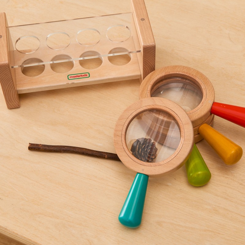 Sada Drevených Lup s Držiakom