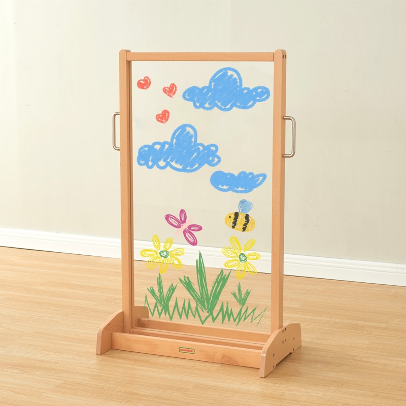 MASTERKIDZ Transparentná Tabuľa na Maľovanie v Tvare Okna