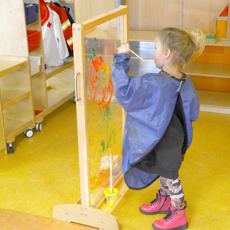 MASTERKIDZ Transparentná Tabuľa na Maľovanie v Tvare Okna