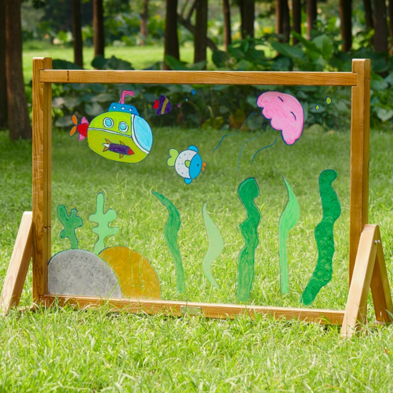 MASTERKIDZ Transparentná Tabuľa na Maľovanie