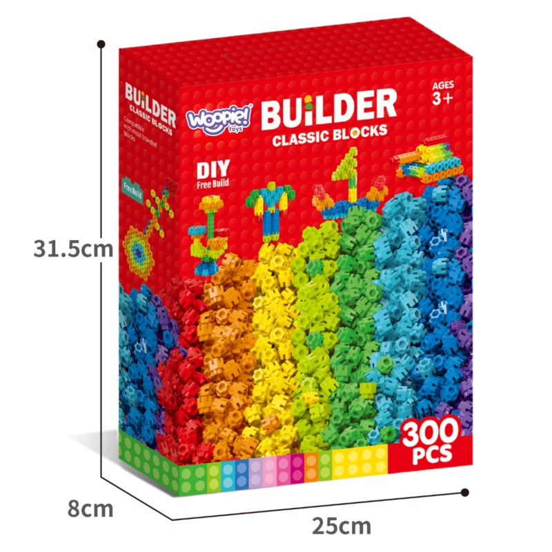WOOPIE Kreatívna Konštrukčná Stavebnica 300 ks.