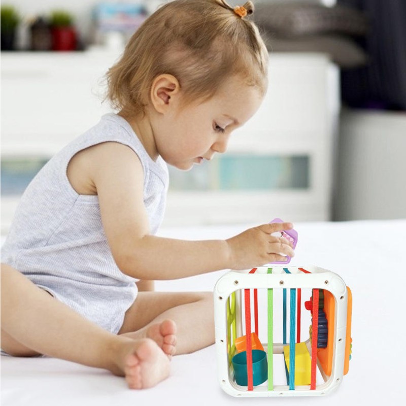 WOOPIE Vzdelávacia Kocka a Triedič Tvarov 18m+