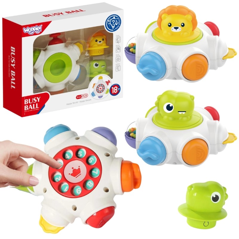 WOOPIE BABY Interaktívna Vesmírna Loď - Edukačná Senzorická Kocka 18m+