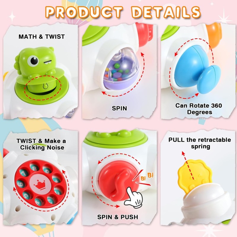 WOOPIE BABY Interaktívna Vesmírna Loď - Edukačná Senzorická Kocka 18m+