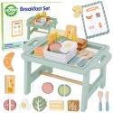 WOOPIE GREEN Zestaw Śniadaniowy i Restauracja – Zabawa w Zamawianie z Tacą i Akcesoriami