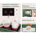 WOOPIE GREEN Drewniana Interaktywna Kuchnia 9w1 z Pralką i Tablicą