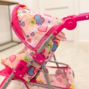WOOPIE ROYAL Spacerówka Wózek dla Lalek Serca Kolorowe