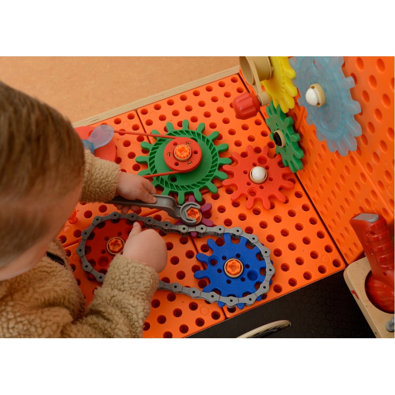 MASTERKIDZ Drevená Dielňa XXL Montessori STEM s Náradím