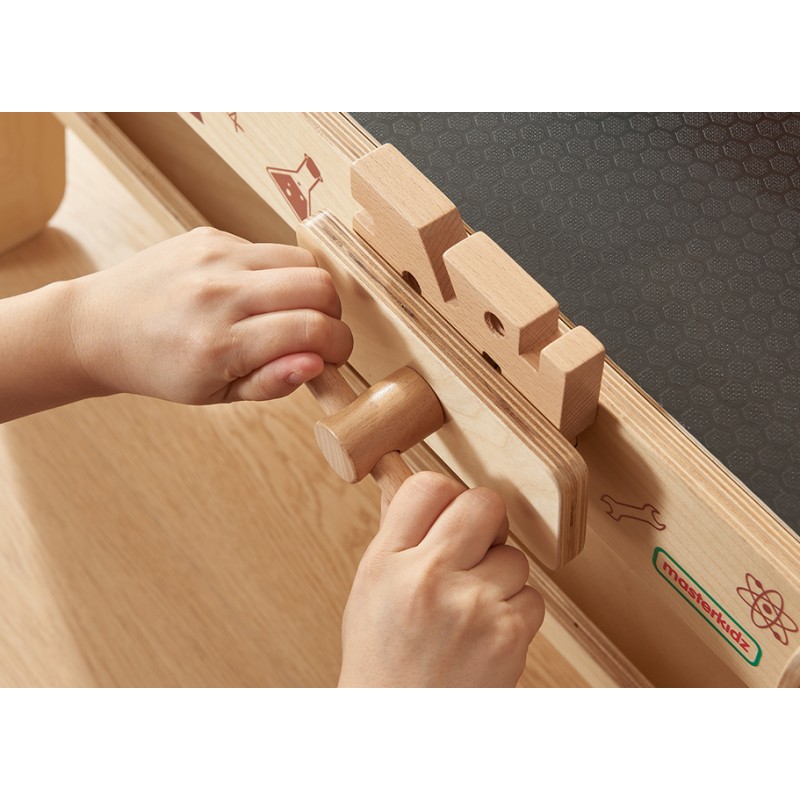 MASTERKIDZ Drevená Dielňa XXL Montessori STEM s Náradím