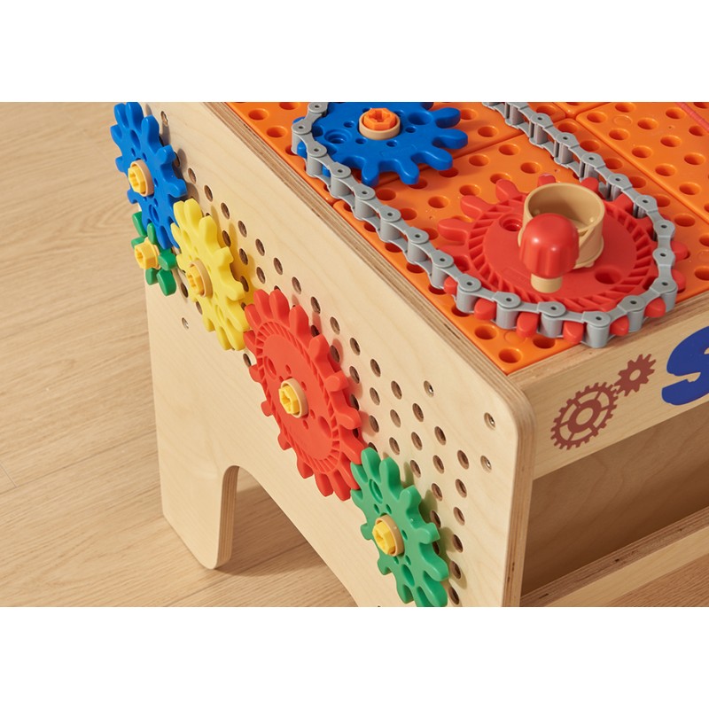 MASTERKIDZ Drevená Dielňa XXL Montessori STEM s Náradím