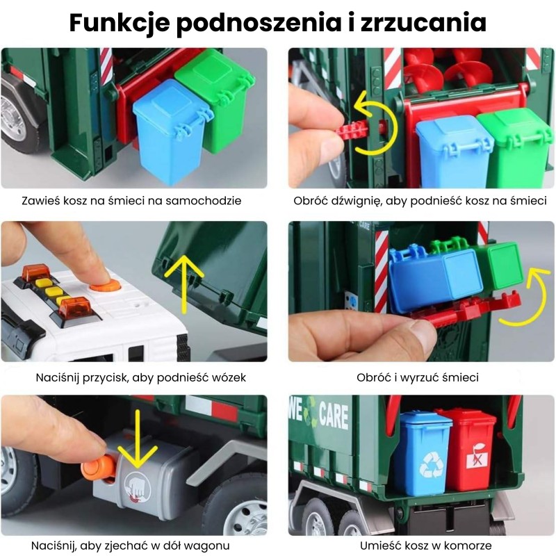 WOOPIE Smetiarske Auto na Triedený Odpad - Skala 1:10